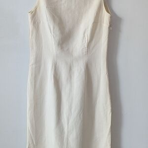 White Sleeveless Sheath Maxi Dress for Summer